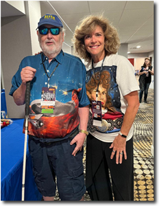 Wes Britton and Robin Curtis at Shore Leave, July 2024
